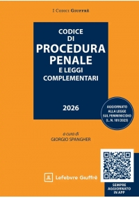 CODICE DI PROCEDURA PENALE E LEGGI COMPLEMENTARI