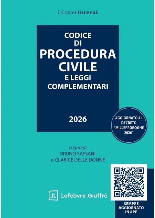 CODICE DI PROCEDURA CIVILE E LEGGI COMPLEMENTARI