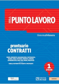 IL PUNTO LAVORO 1/2026 - PRONTUARIO CONTRATTI