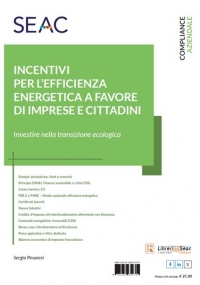 INCENTIVI PER L'EFFICIENZA ENERGETICA A FAVORE DI IMPRESE E CITTADINI