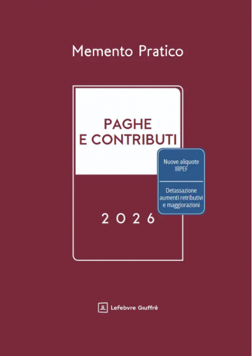 MEMENTO PAGHE E CONTRIBUTI 2026