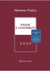 MEMENTO PAGHE E CONTRIBUTI 2026