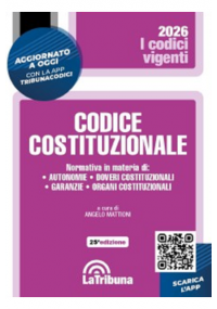 CODICE COSTITUZIONALE 2026