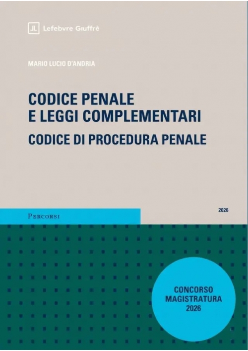 CODICE PENALE MAGISTRATURA 2026