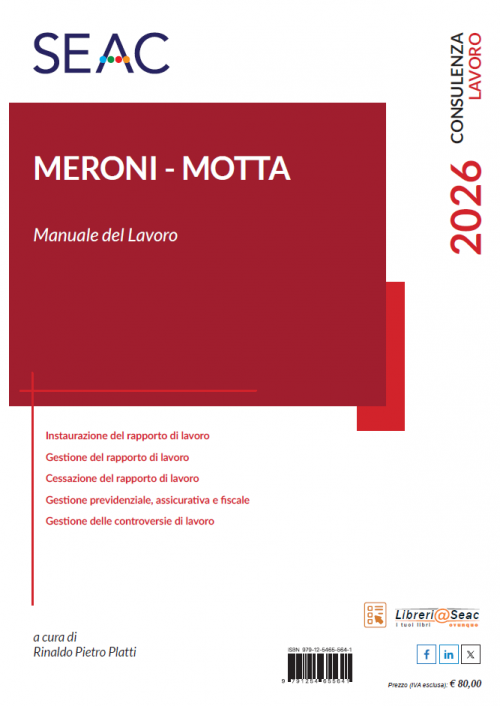 MERONI MOTTA - Manuale del lavoro