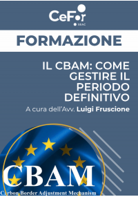Il CBAM: come gestire il periodo definitivo