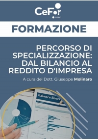 Percorso di specializzazione: dal Bilancio al Reddito d'Impresa