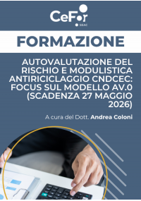 Autovalutazione del Rischio e Modulistica Antiriciclaggio CNDCEC: Focus sul Modello AV.0 (Scadenza 27 Maggio 2026)