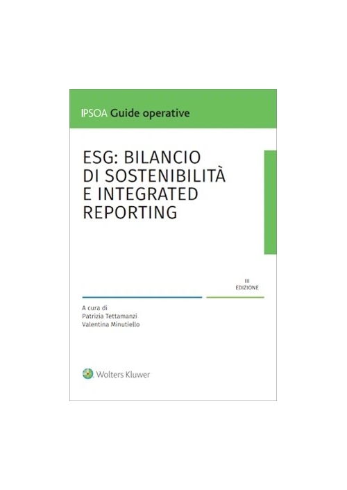 ESG: BILANCIO DI SOSTENIBILITA' E INTEGRATED REPORTING