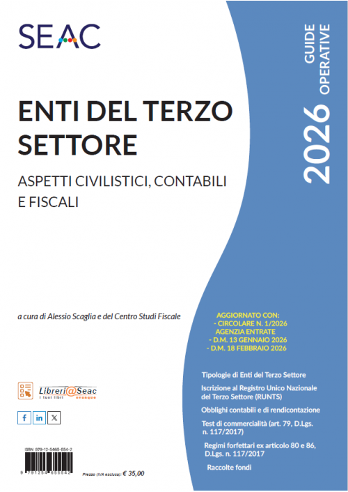 ENTI DEL TERZO SETTORE - Aspetti civilistici, contabili e fiscali