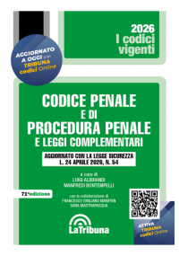 CODICE PENALE E DI PROCEDURA PENALE 2026