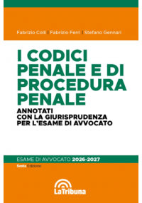 I CODICE PENALE E DI PROCEDURA PENALE 2026/2027