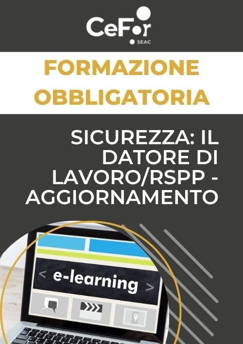 Sicurezza: il Datore di lavoro/RSPP - Aggiornamento
