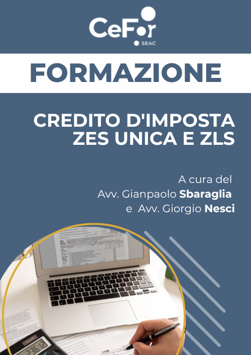 Credito d'imposta ZES Unica e ZLS