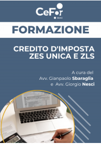 Credito d'imposta ZES Unica e ZLS