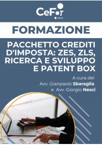 Pacchetto Crediti d'Imposta: ZES, ZLS, Ricerca e sviluppo e Patent Box