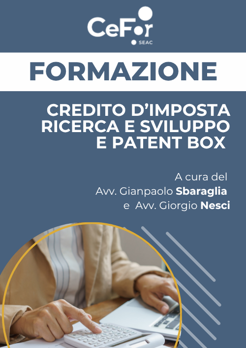 Credito d'imposta ricerca e sviluppo e Patent Box