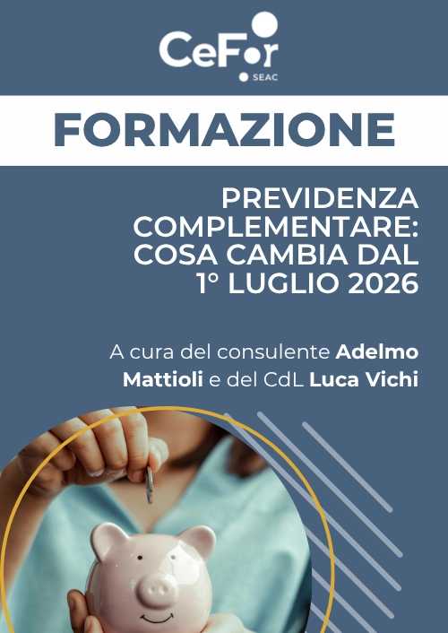 Corso Le novità sulla previdenza complementare