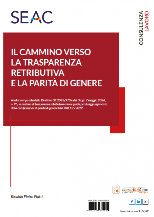 IL CAMMINO VERSO LA TRASPARENZA RETRIBUTIVA E LA PARITÀ DI GENERE