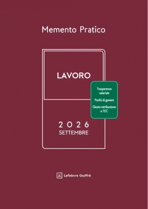 MEMENTO LAVORO 2026 - Edizione di Settembre