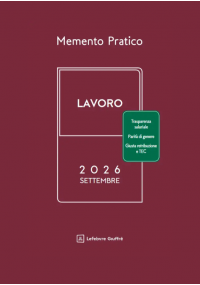 MEMENTO LAVORO 2026 - Edizione di Settembre