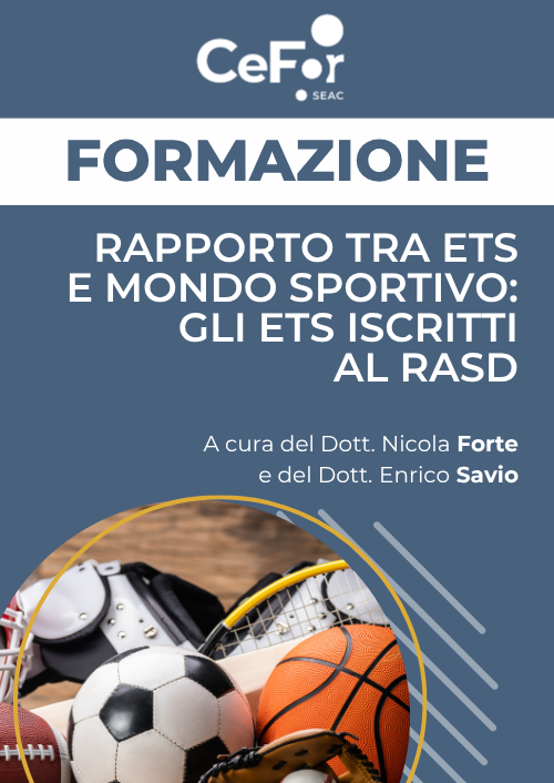 Rapporto tra ETS e mondo sportivo: gli ETS iscritti al RASD
