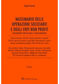 MASSIMARIO DELLE OPERAZIONI SOCIETARIE E DEGLI ENTI NON PROFIT