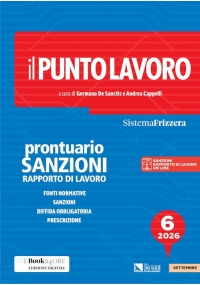 IL PUNTO LAVORO 6/2026 - PRONTUARIO SANZIONI RAPPORTO DI LAVORO