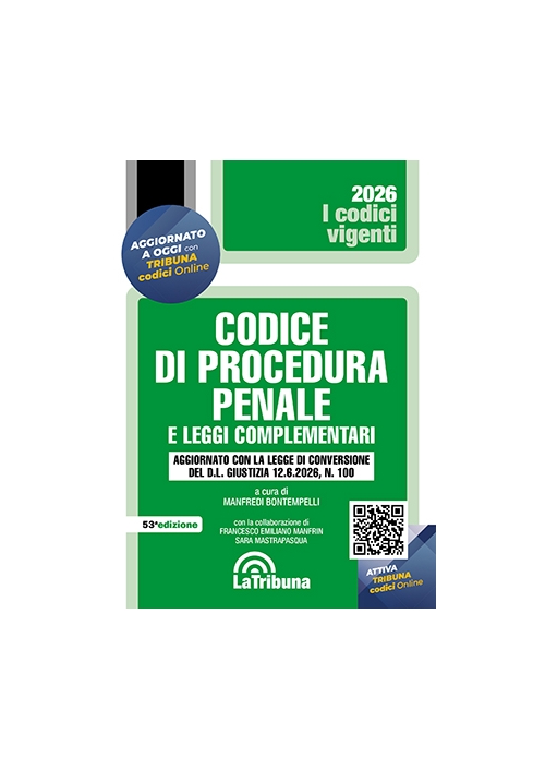 CODICE DI PROCEDURA PENALE E LEGGI COMPLEMENTARI 2026