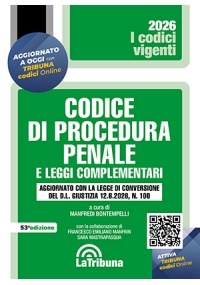 CODICE DI PROCEDURA PENALE E LEGGI COMPLEMENTARI 2026