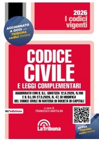 CODICE CIVILE E LEGGI COMPLEMENTARI 2026