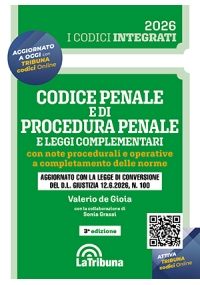 CODICE PENALE E DI PROCEDURA PENALE E LEGGI COMPLEMENTARI