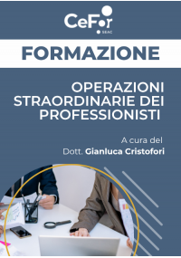 Operazioni straordinarie dei Professionisti
