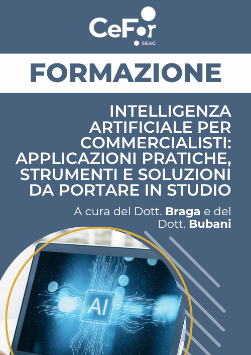 Intelligenza Artificiale per Commercialisti: applicazioni pratiche, strumenti e soluzioni da portare in Studio