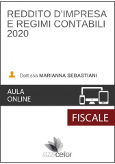 Reddito d'impresa e regimi contabili 2020 Reddito d'impresa e regimi contabili 2020