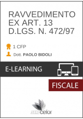 Ravvedimento ex Art.13 D.Lgs n. 472/97 Ravvedimento ex Art.13 D.Lgs n. 472/97