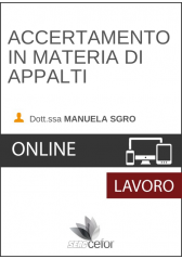 Accertamento in materia di appalti Accertamento in materia di appalti