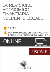 REVISIONE ECONOMICO FINANZIARIA NELL'ENTE LOCALE REVISIONE ECONOMICO FINANZIARIA NELL'ENTE LOCALE