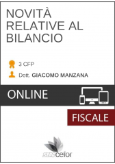 NOVITÀ RELATIVE AL BILANCIO NOVITÀ RELATIVE AL BILANCIO