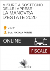 Misure a sostegno delle imprese: la Manovra d'estate 2020 Misure a sostegno delle imprese: la Manovra d'estate 2020