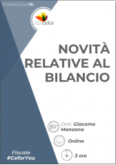 Novità Relative Al Bilancio Novità Relative Al Bilancio