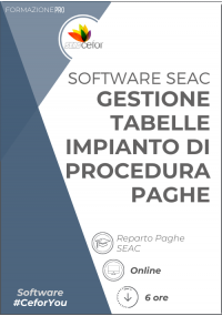 Software SEAC - Gestione Tabelle Impianti di Procedura