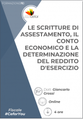 Le Scritture Di Assestamento, Il Conto Economico E La Determinazione Del Reddito D'esercizio Le Scritture Di Assestamento, Il Conto Economico E La Determinazione Del Reddito D'esercizio