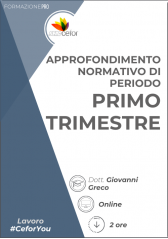 Approfondimento Della Normativa Di Periodo - Primo Trimestre Approfondimento Della Normativa Di Periodo - Primo Trimestre