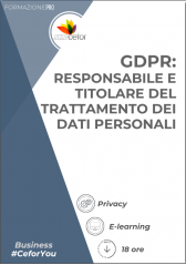 Gdpr: Responsabile E Titolare Del Trattamento Dei Dati Personali Gdpr: Responsabile E Titolare Del Trattamento Dei Dati Personali