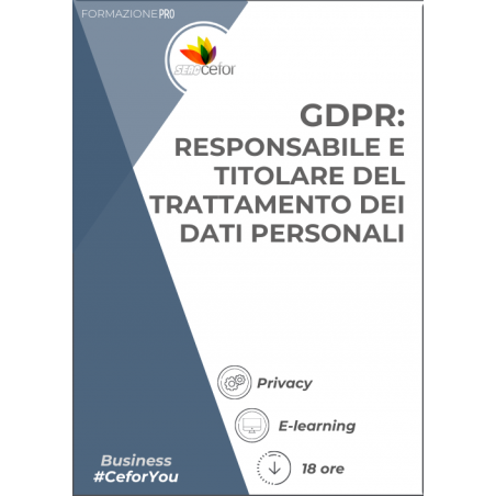 Corso GDPR Titolare del trattamento dei dati personali