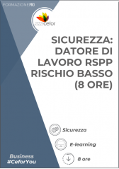 Corso Sicurezza - Datore Di Lavoro Rspp - Rischio Basso (8 Ore) Corso Sicurezza - Datore Di Lavoro Rspp - Rischio Basso (8 Ore)