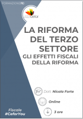 La Riforma Del Terzo Settore - Gli Effetti Fiscali Della Riforma La Riforma Del Terzo Settore - Gli Effetti Fiscali Della Riforma