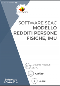 Software SEAC - Mod redditi persone fisiche, IMU - CORSO BASE NET 2023