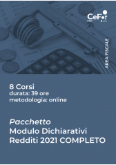 Pacchetto Corsi - Redditi 2021 completo Pacchetto Corsi - Redditi 2021 completo